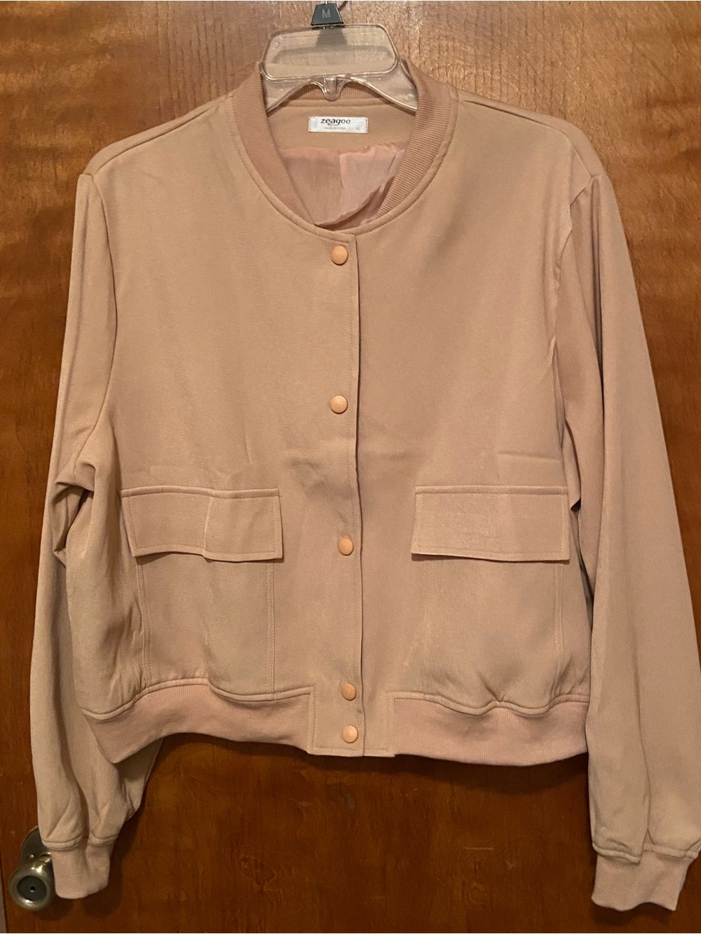 NWOT Camel Bomber Jacket